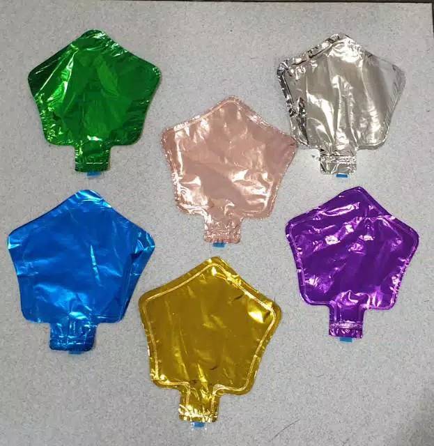 Balon Foil Bintang Kecil / balon foil love mini -+12cm / 5&quot; warna mix