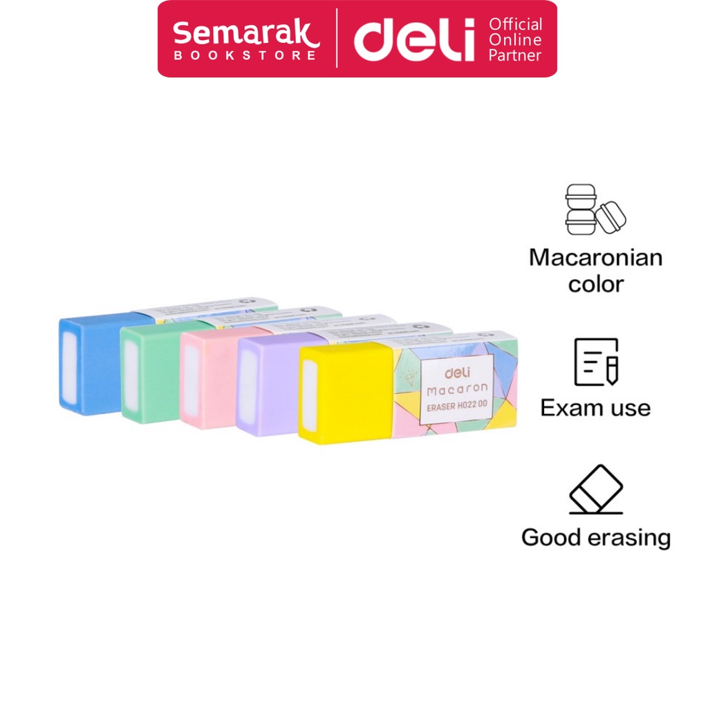 

Deli H02200 Macaron Eraser Penghapus Bebas Debu - Pastel Edition