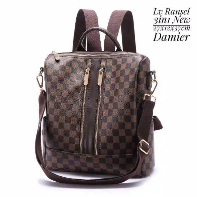 LV RANSEL 3in1 / TAS RANSEL WANITA / IMPORT / HAND BAG / SLEMPANG