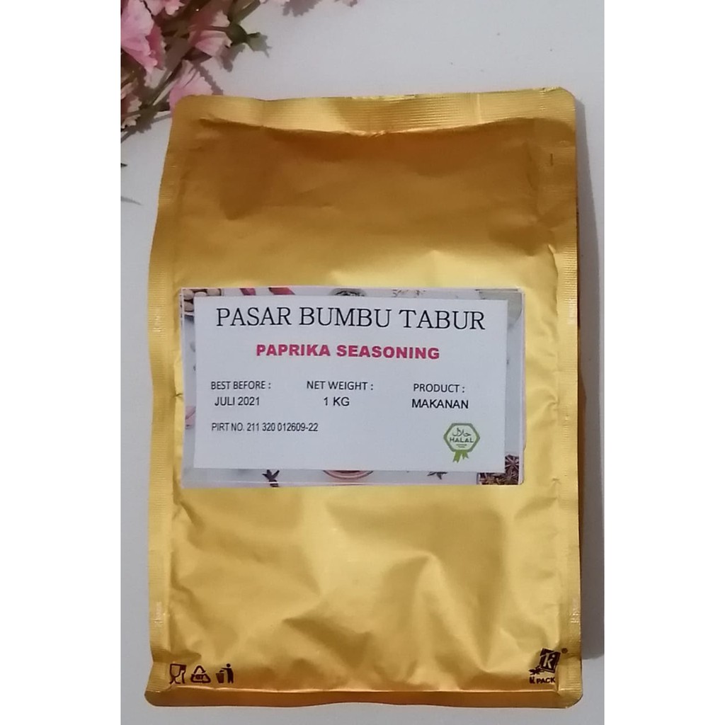

BUMBU TABUR PAPRIKA SEASONING 1 KG BUBUK MAKANAN ENAK MURAH HALAL