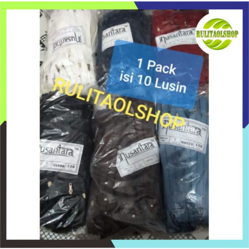 RESLETING- ZIPPER MERK NUSANTARA (PRODUK YKK) 1PACK ISI 120 PCS