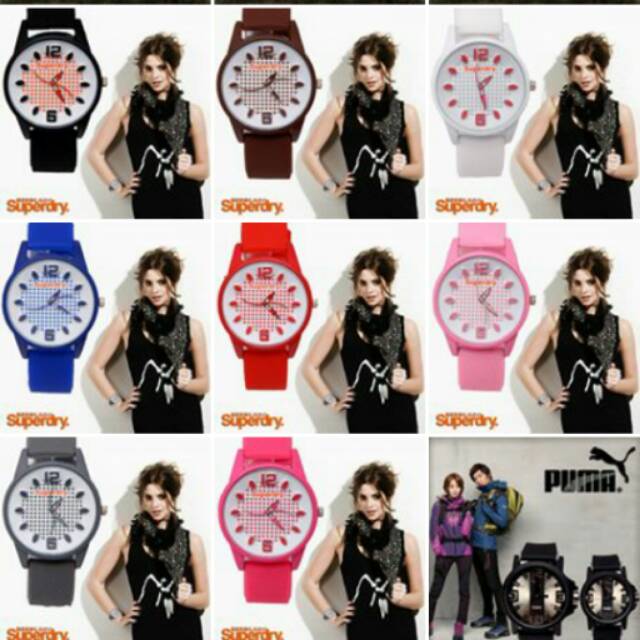 JAM TANGAN SUPERDRY KARET