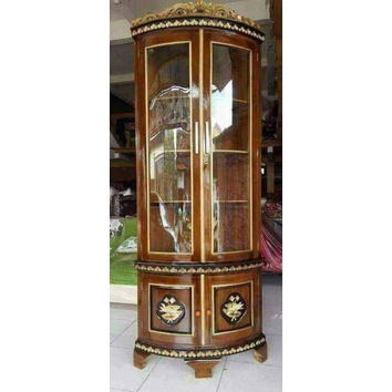 LEMARI HIAS SUDUT JATI JEPARA