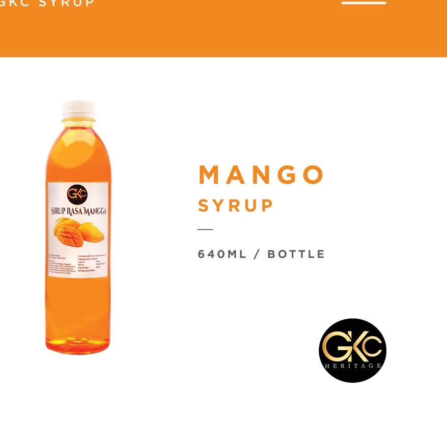 

️✔️✔️ Sirup Mango / Mangga Syrup Minuman GKC Heritage 640 ml (Import Quality) buruan