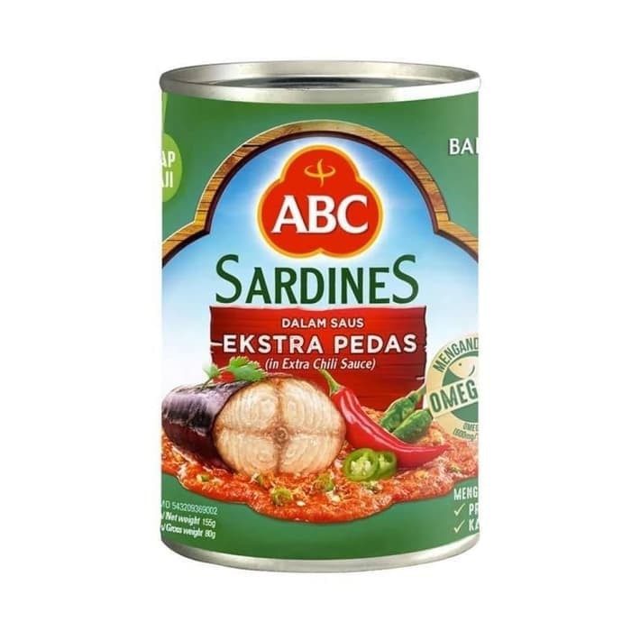 

SARDINES ABC SAUS EXTRA PEDAS 425 GR