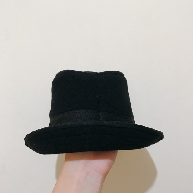 (PRELOVED) Topi Fedora Hitam