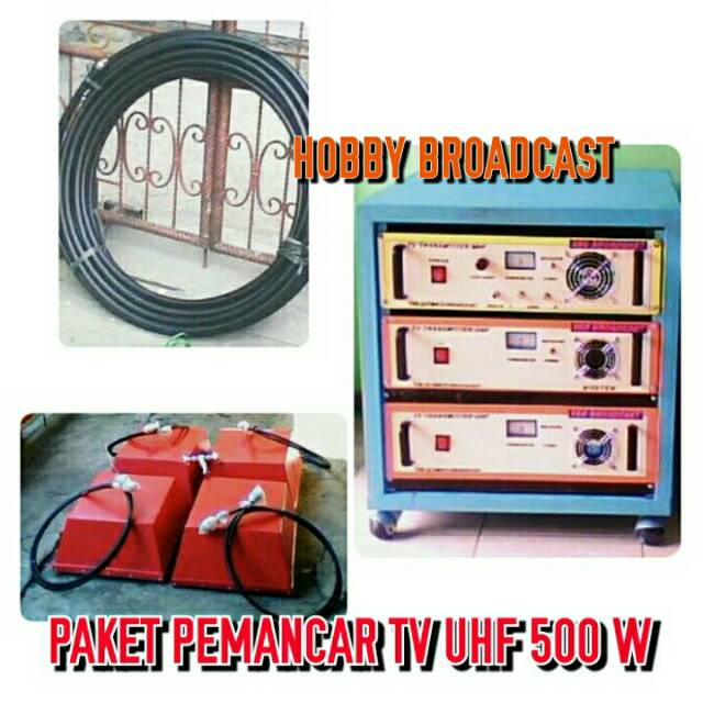 PAKET PEMANCAR TRANSMITTER TV UHF PLL BROADCAST 500 WATT SOLID STATE