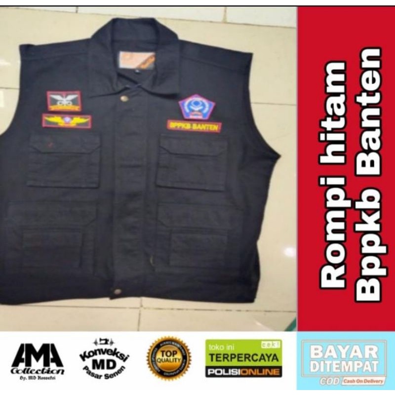 Rompi bppkb Banten full bordir depan belakang