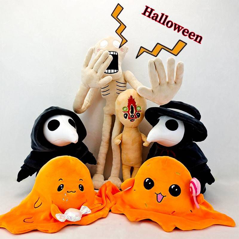 Cute Halloween Plague Doctor Series Scp Foundation Plush Doll Scp-999 Scp-049 Scp-131