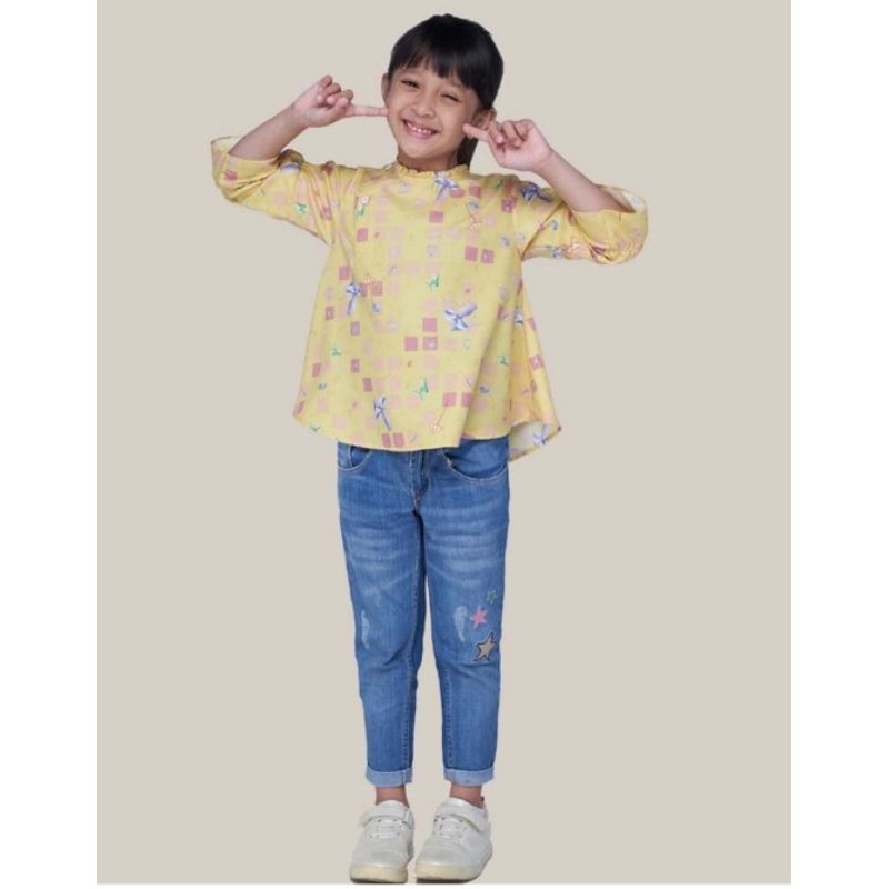 New Alula top anak Luna by Ria Miranda Sale / baju anak perempuan / kemeja anak perempuan / blouse a