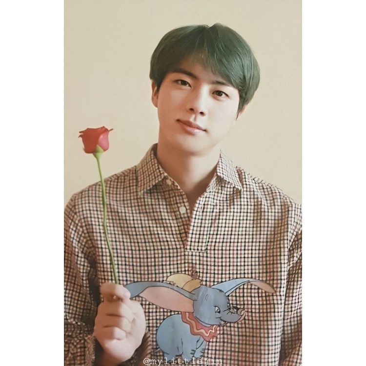 pc photocard kim seokjin jin memories 2019 memo19 dvd mawar dumbo