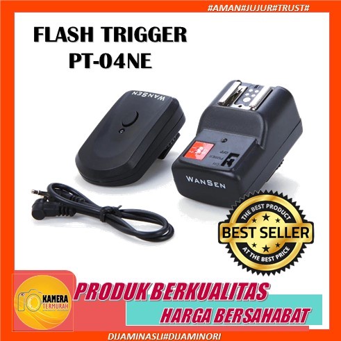 Nice PT-04NE Wireless Flash Trigger for Canon Nikon Triger Transmiter Receiver Flash Kamera External