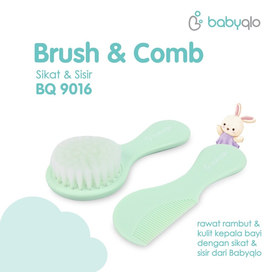 BabyQlo Brush and Comb 9016 / Sikat dan Sisir Bayi