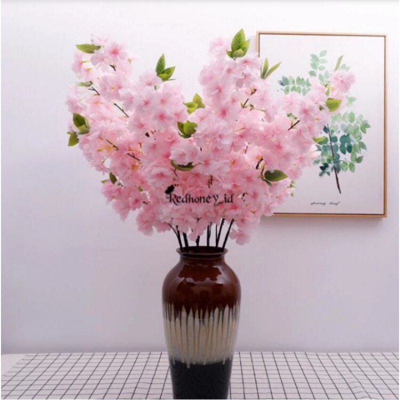 Bunga Artificial Cherry blossom Daun
