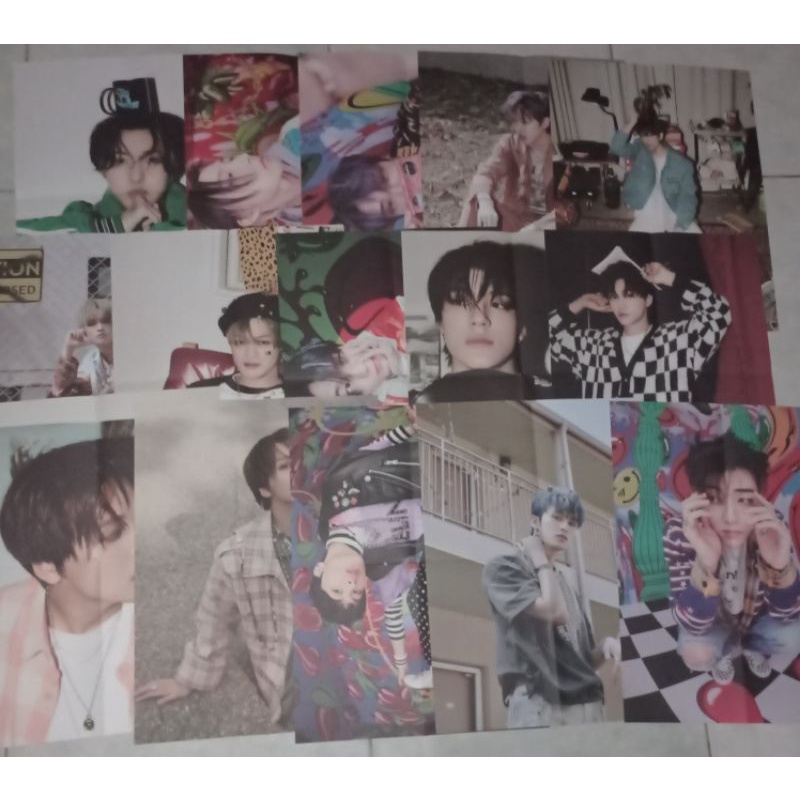 folded poster Jeno jaemin haechan renjun Mark Jisung chenle hot sauce crazy boring chilling nct