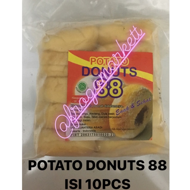 Potato Donut 88 Polos (Isi 10pcs) / Coklat (Isi 8pcs)