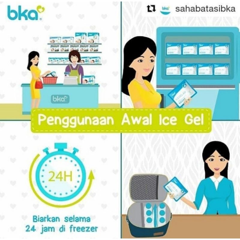 BKA Ice Gel Office Pack Isi 2 Pcs (420g + 160g)/Gel Pendingin ASI
