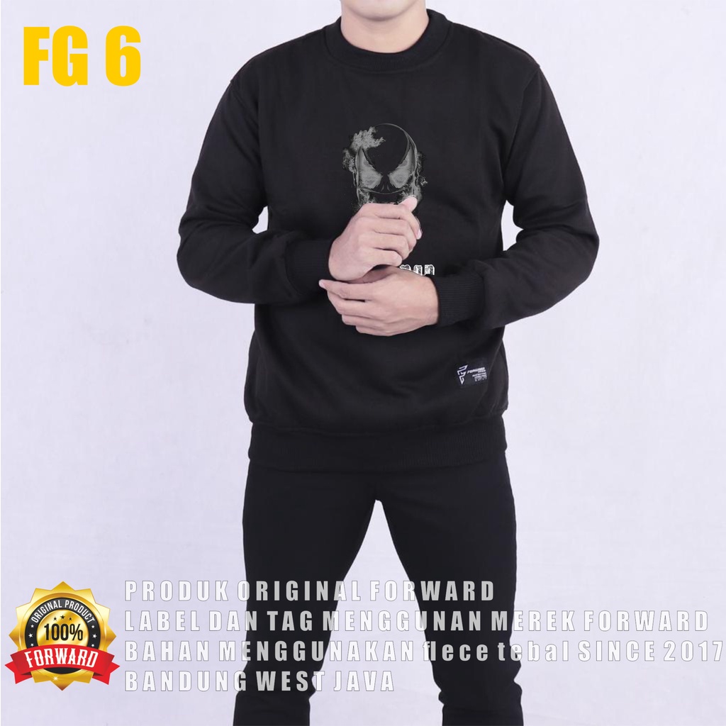 FORWARDSYSTEM Sweater Sweatshirt Crewneck Jumper Unisex Soft Fleece Size M L XL FG6