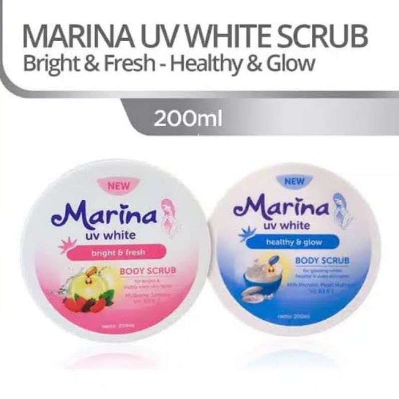 Marina UV White Body Scrub 200ml