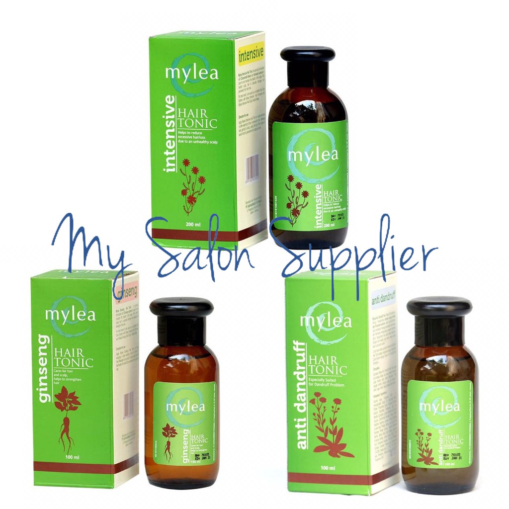 Mylea Hair Tonic 200ml Intensive / Ginseng / Anti Dandruff HIJAU