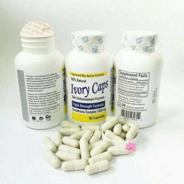 Ivory caps original skin enhancement formula isi 60caps 100% natural