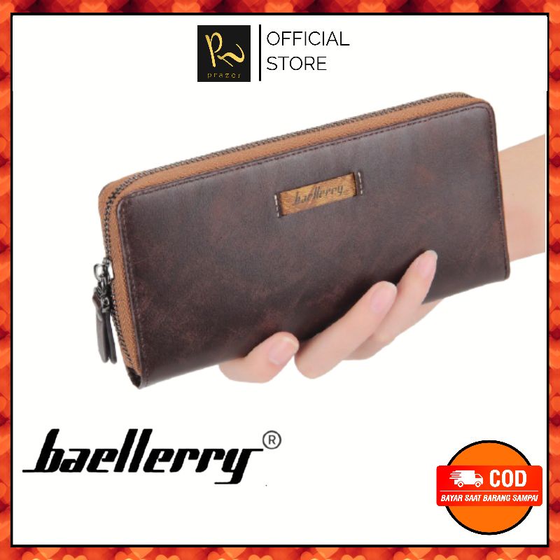 Dompet Wanita Panjang resleting kapasitas besar Dompet Baellery Original