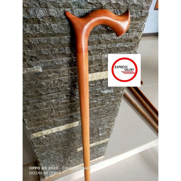 tongkat jalan kayu stigi laut asli D540