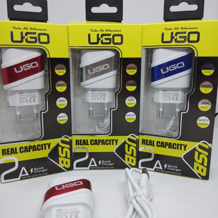charger dual output 2A real UGO premium quality