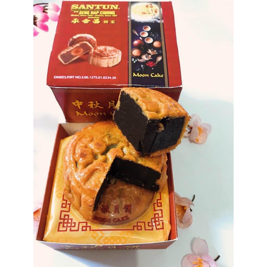 

MOONCAKE / KUE BULAN SANTUN FOOD (1933) / TAUSA HITAM / 1 pcs / box