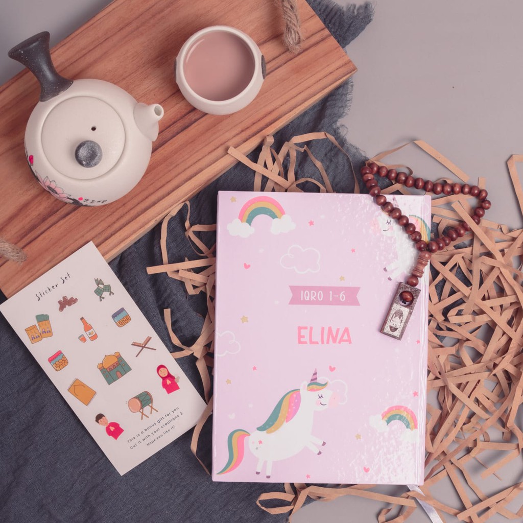 Buku Iqro dan Juz Amma Anak Custom Hardcover A5 (Pre Order)