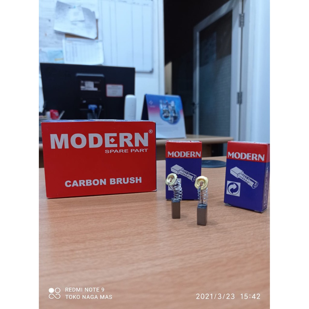 KARBON BRUSH GERINDA/ CARBON BRUSH BOR MERK MODERN / KUL BOSTEL ARANG / SEPUL SPUL GERINDA