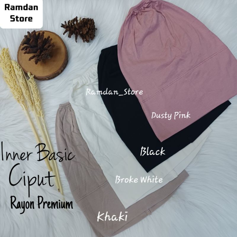 Inner Basic Kaos Rayon Premium, Inner Basic, Ciput Bandana Arab