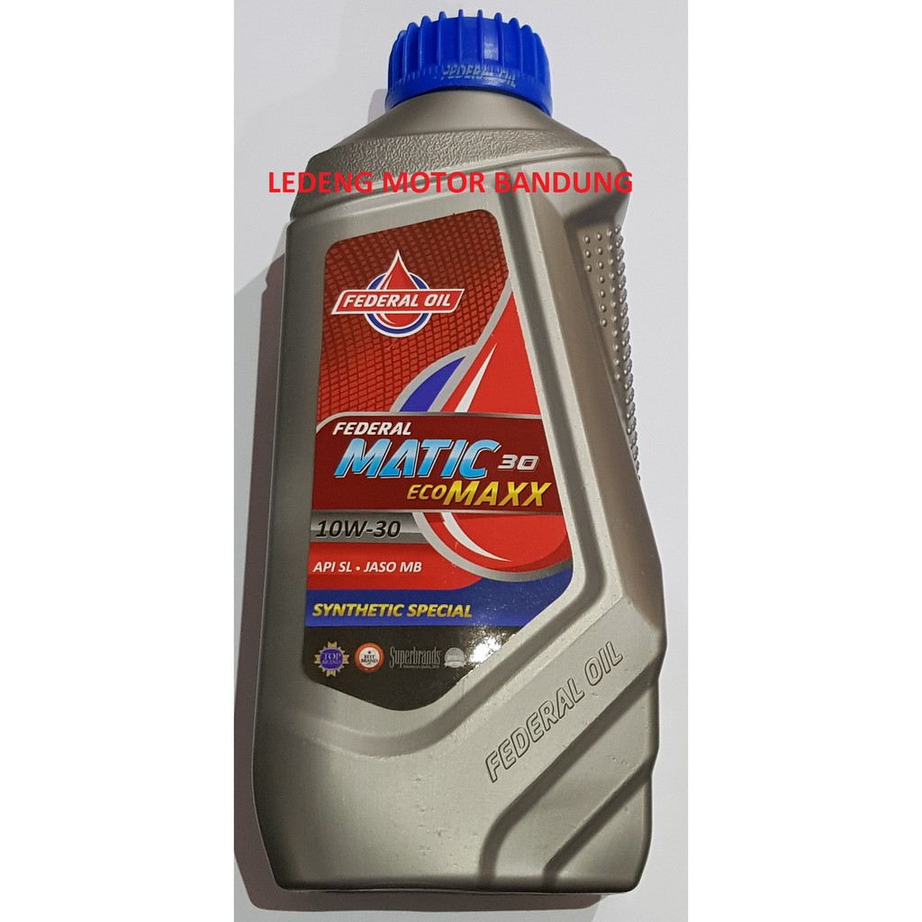 Oli Federal Matic 30 Botol Abu 10w30 Jaso MB motor matik 800ml