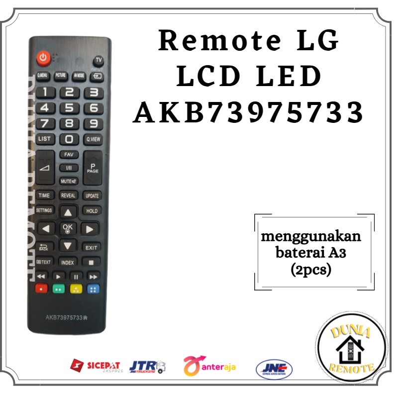 Remot Remote TV LG LCD LED AKB73975733 tanpa setting