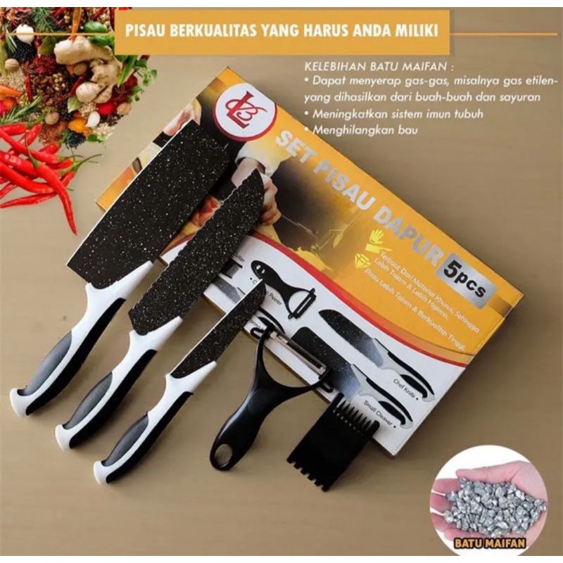 Pisau Set dr Batu maifan (isi 5 item) Banjarbaru Kalimantan Selatan