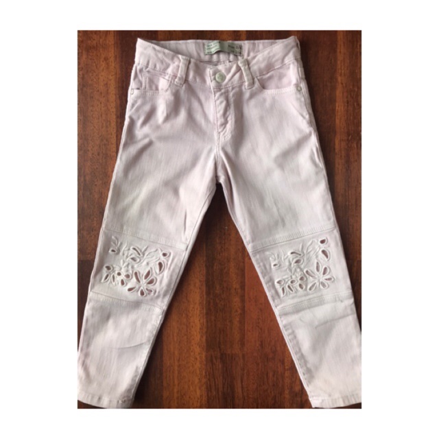 Original Zara Girls Jeans Light Pink Color Size 3/4 Y
