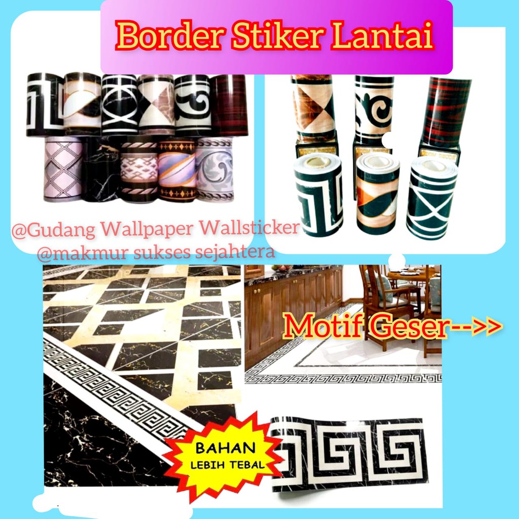 WALLPAPER LIS WALLBORDER BORDER STIKER STICKER DINDING LANTAI GRANIT KERAMIK RUANG TAMU DAPUR TANGGA