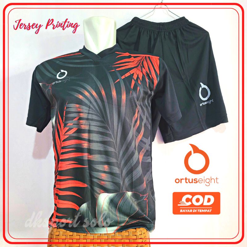Kaos setelan jersey futsal baju sepakbola kostum tim ortuseight printing