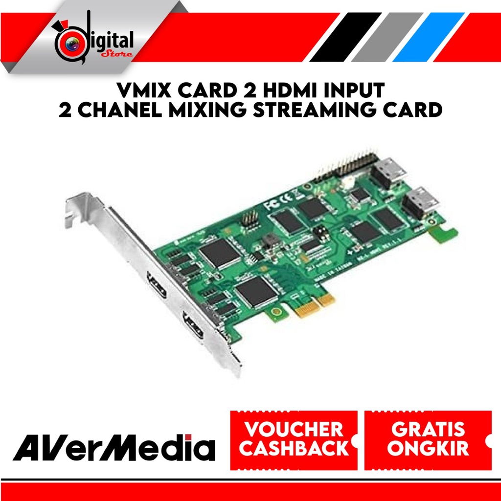 VMIX Card 2 HDMI Input - 2 Chanel Mixing Streaming Card