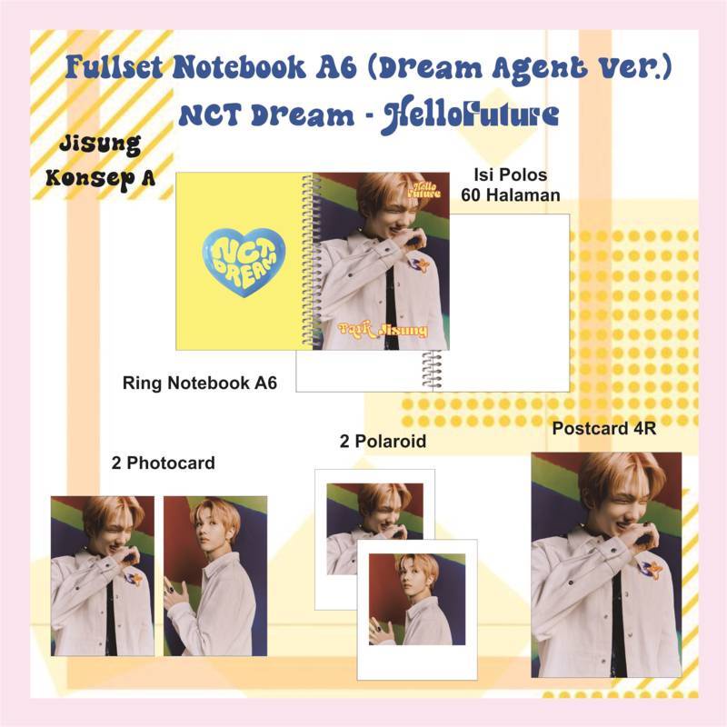 

[BISA COD]Fullset Notebook A6 Member NCT Dream - Hello Future (Ver. Agent Dream) | Merchandise NCT | Stuff NCT | K-POP NCT | NCTzen | Dreamies | Notebook K-POP | Notebook NCT | Notebook NCT Dream | Notebook NCT Dream Hello Future | Notebook Aesthethic | P