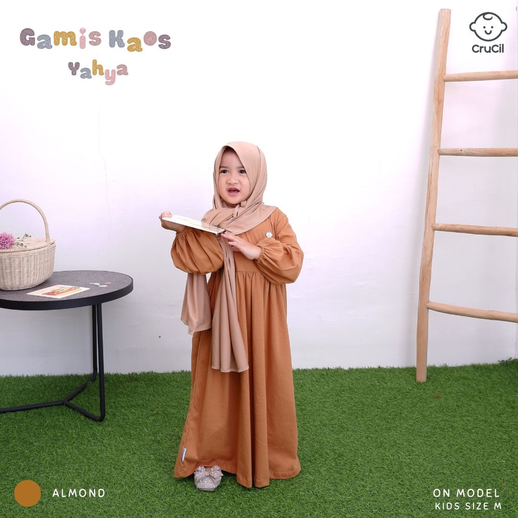 CruCil Factory Baju Gamis Kaos Yahya Anak (3y-8y)