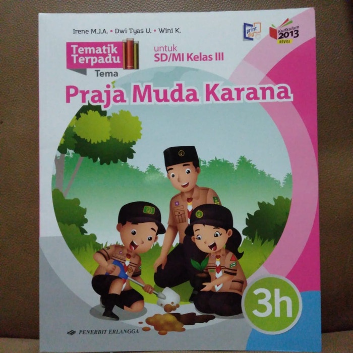 

❤BISA COD❤ BUKU TEMATIK TERPADU 3H KELAS 3 SD IRENE ERLANGGA K13N