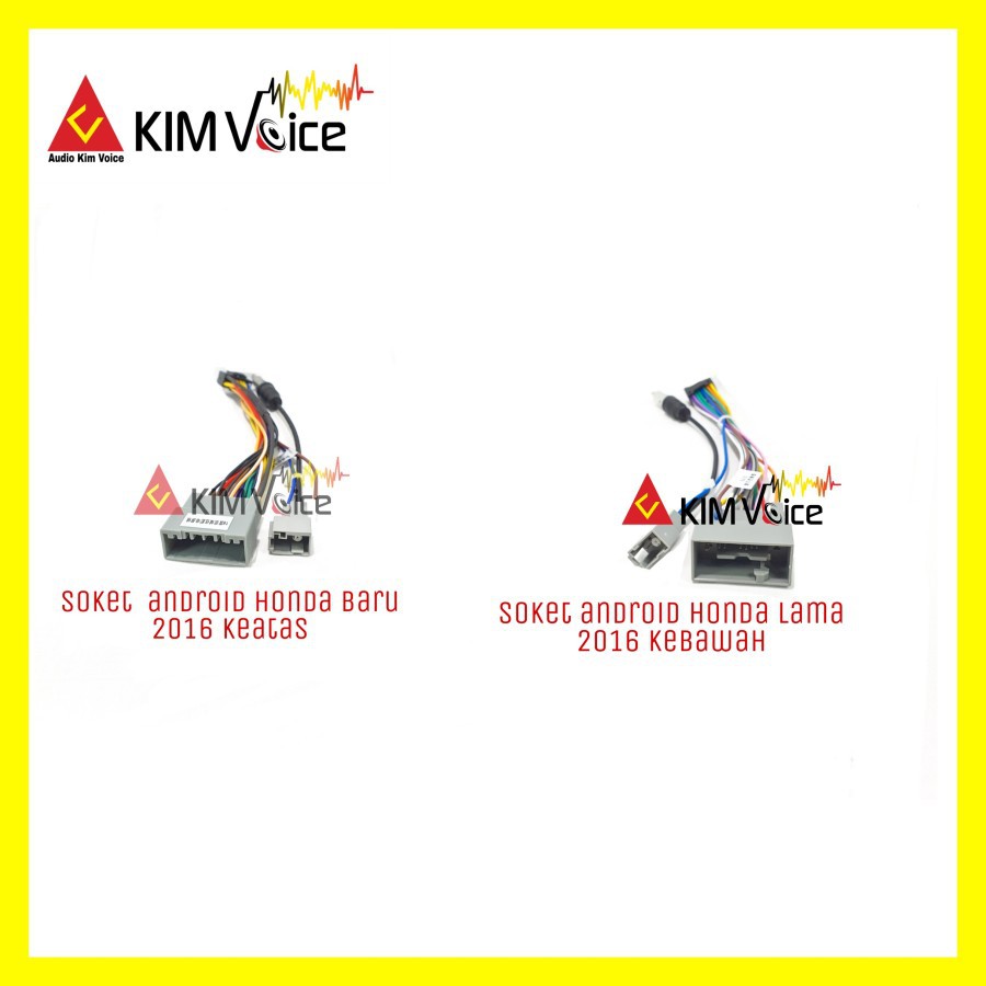 Soket Head Unit Android + Soket Radio for Honda Kabel Tape Mobil