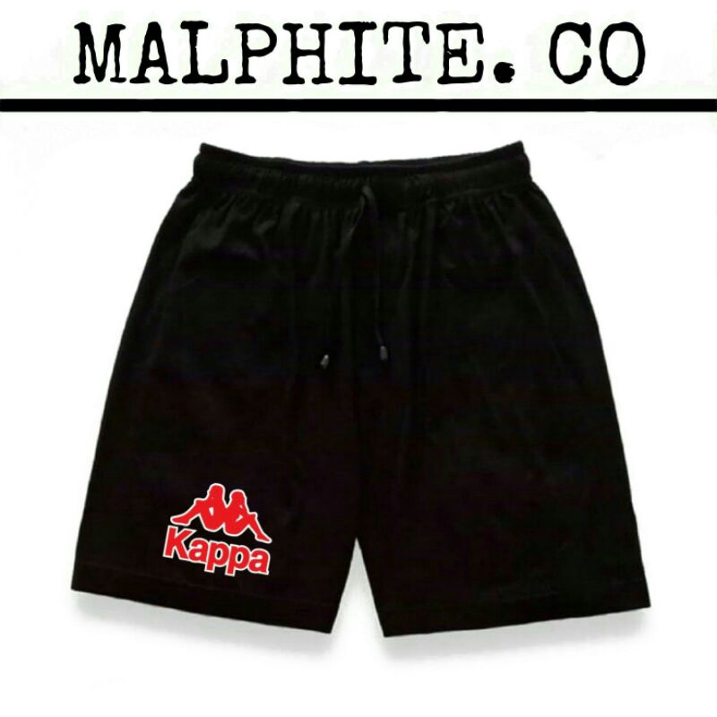 Celana Pendek Boxer Motif Logo Gambar Lambang Tulisan Kappa Sport Outdoor Short Pants Pria Wanita Tr