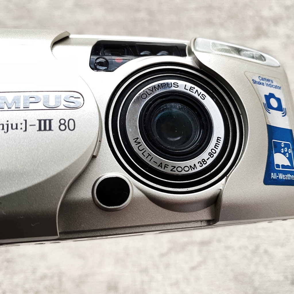 OLYMPUS MJU III 80 - KAMERA ANALOG REUSABLE MURAH 35MM-4