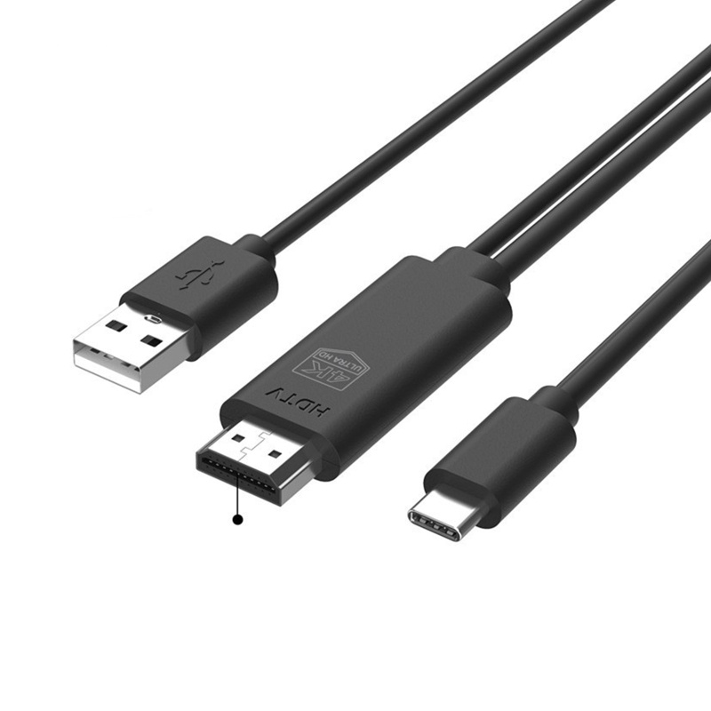 Btsg USB C to Adapter USB 3.1 Type-C Hub Adapter (4K @ 30Hz) Sinkronisasi Video Pada Layar Yang Sama