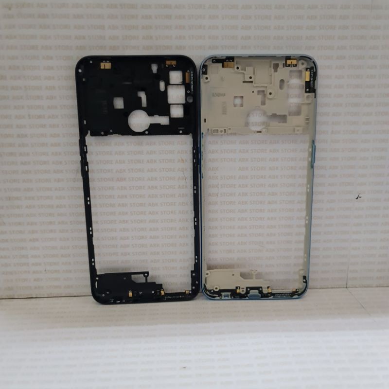 Frame LCD Tulang Tengah Tatakan MIDDLE Tutup Mesin Bezzel Bezel Oppo A53 CPH2127 Original