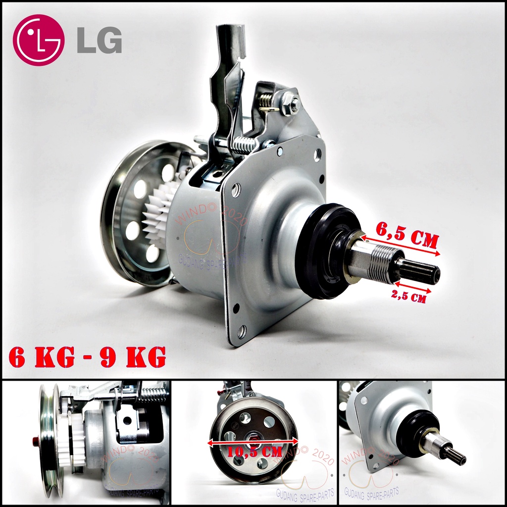 GEAR BOX MESIN CUCI LG 1 TABUNG 6KG-9KG | GEARBOX AUTOMATIC LG-E | GERBOX / GIRBOX PRONT LOADING