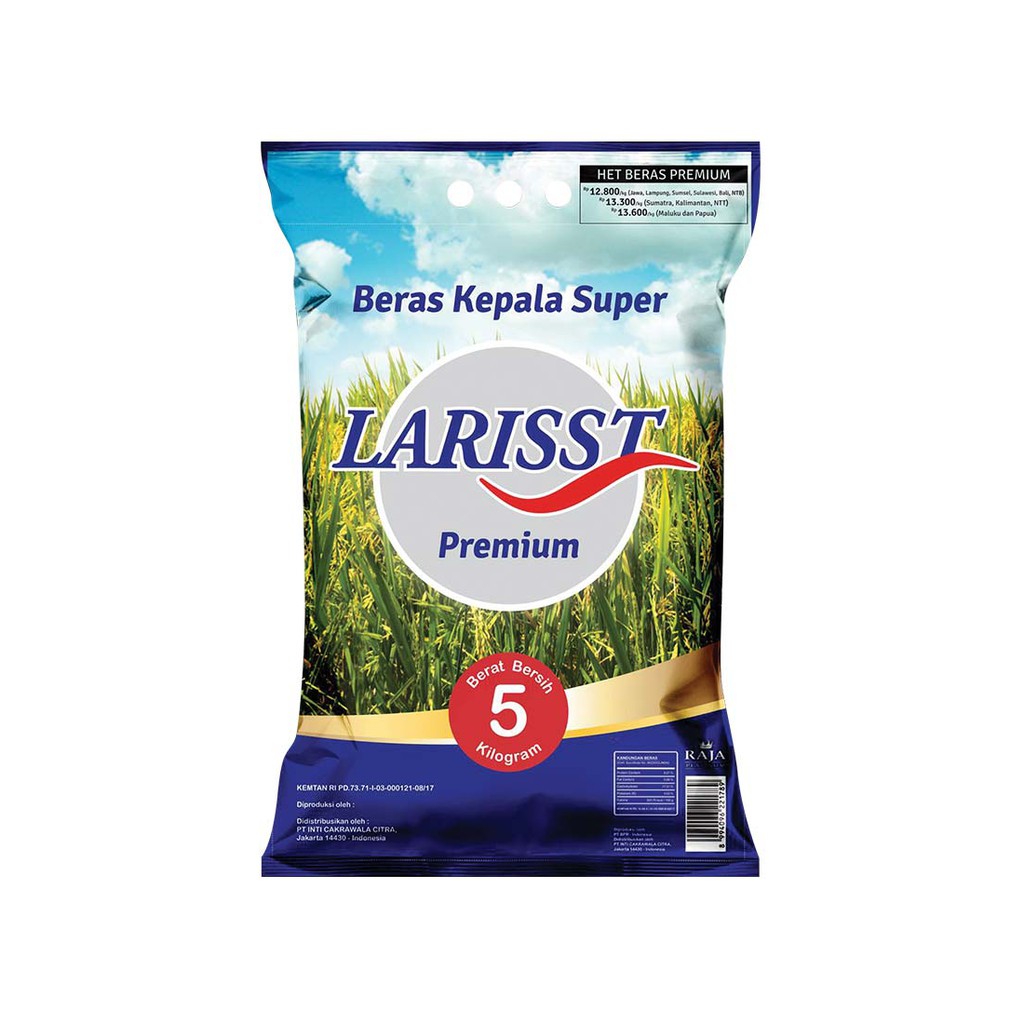 

Larisst Beras Kepala Super 5 Kg