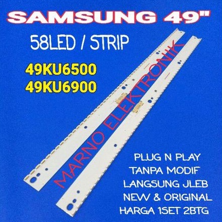 LAMPU BL BACKLIGHT LED TV SAMSUNG 49 INCH UA49KU6500 UA 49KU6500 49IN UA49KU6900 UA 49KU6900